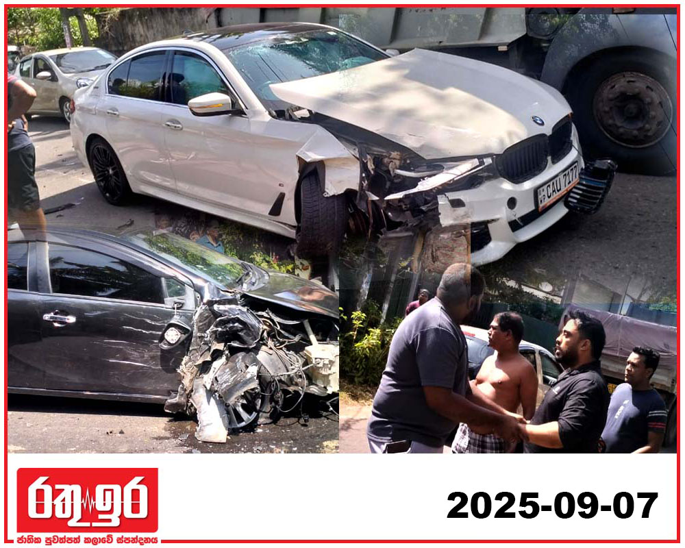 කැලණිය හුණුපිටිය වේවැල්දූව පාරේ මාරක රිය අනතුරක්
