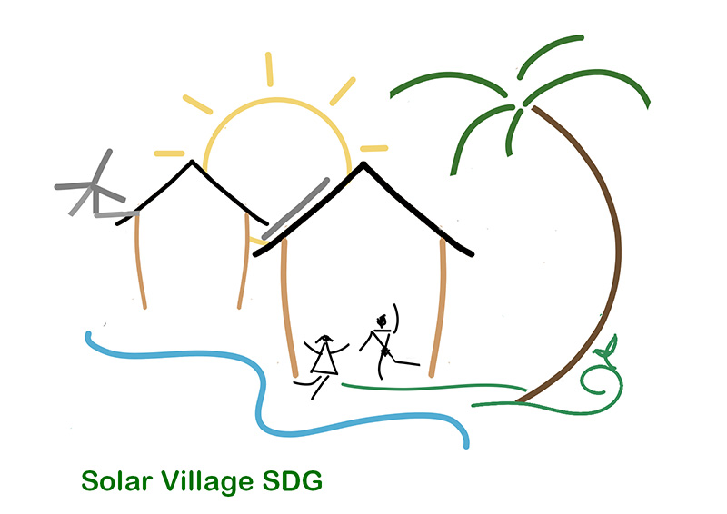ලංකාවට නොමිලේ සූර්ය ගම්මාන ගේන බ්‍රිතාන්‍ය සමාගම වසරක් සපුරයි