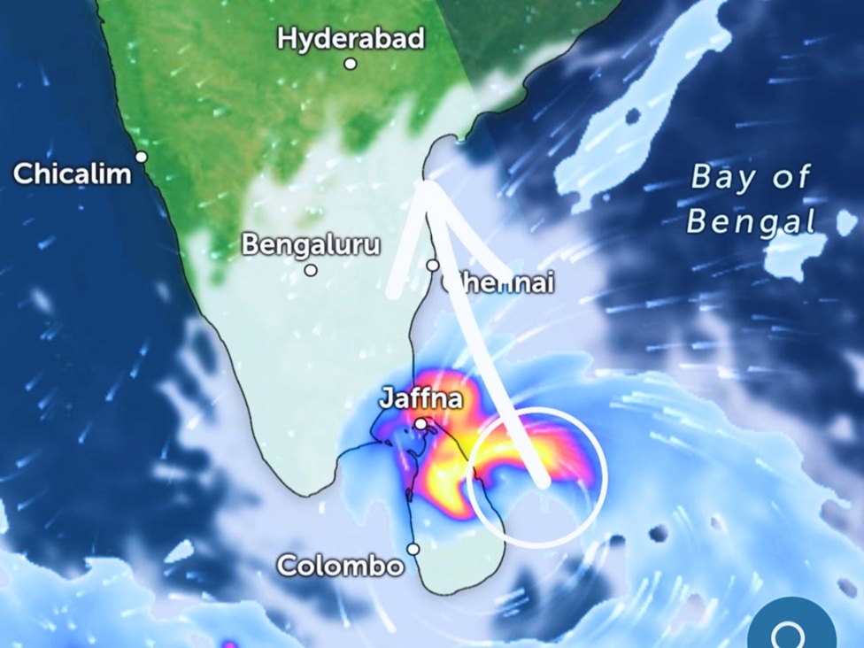 ඉදිරි පැය 24 ට දිවයින වටා වන මුහුදු ප්‍රදේශ සඳහා කාලගුණ අනාවැකිය