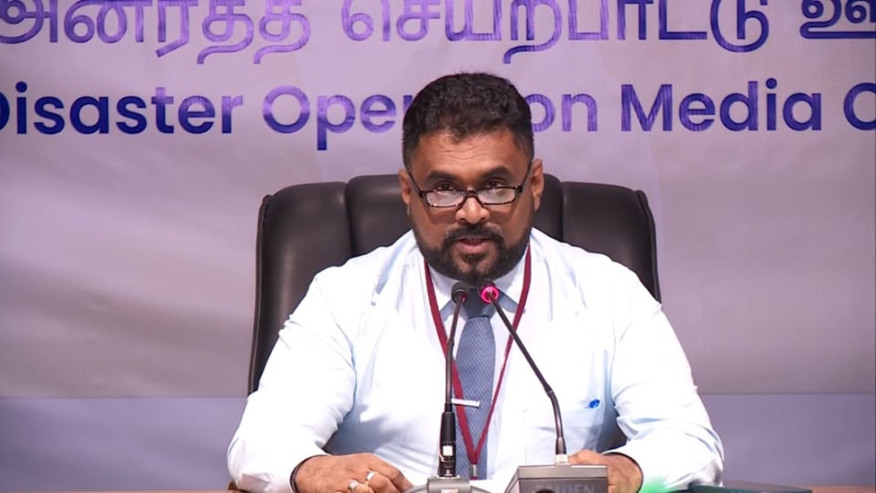 ජාතික ආපදා සහන සේවා මධ්‍යස්ථානයේ සහකාර ලේකම් ජයතිස්ස මුණසිංහගේ විශේෂ නිවේදනය