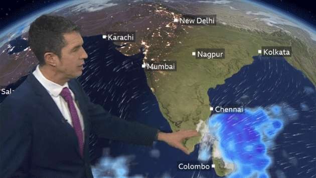 BBC weather: ශ්‍රී ලංකාවේ ඉදිරි දින කිහිපයේ වැසි තත්ත්වය ගැන  පුරෝකථනය