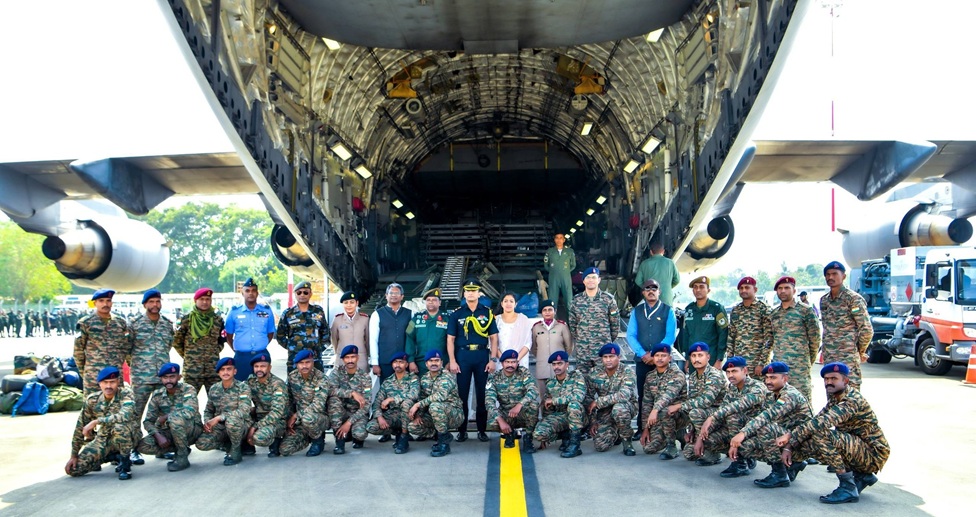 බේලි පාලම් කොටස් රැගෙන ඉන්දියානු ගුවන් යානයක් මෙරටට ළගා වෙයි