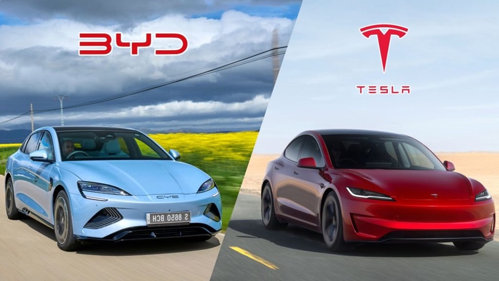 Tesla vs BYD: BYD ගෝලීය විදුලි වාහන (EV) අලෙවිකරු බවට පත් වෙයි – සම්පූර්ණ කතාව මෙන්න !