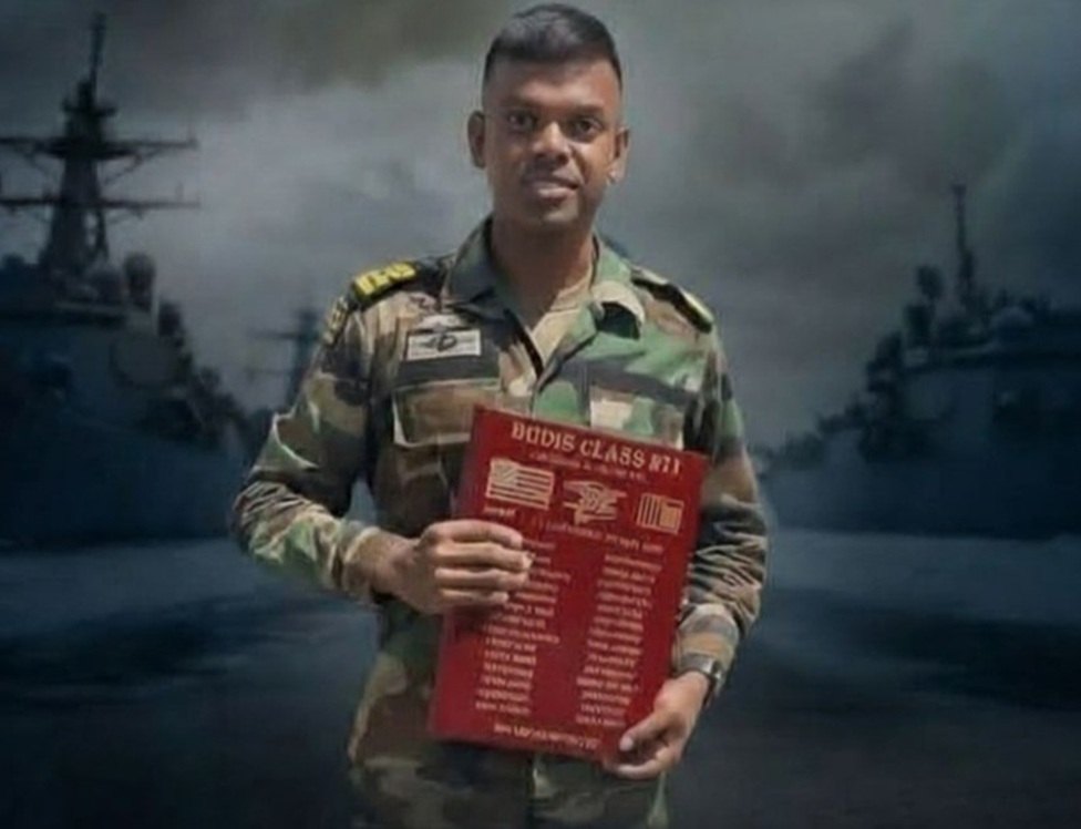 ඇමෙරිකා නාවික හමුදාවේ නේවි සීල් පුහුණුව සම්පූර්ණ කළ පළමු ලාංකික නාවික හමුදා  නිලධාරියා ජීවිතක්ෂයට