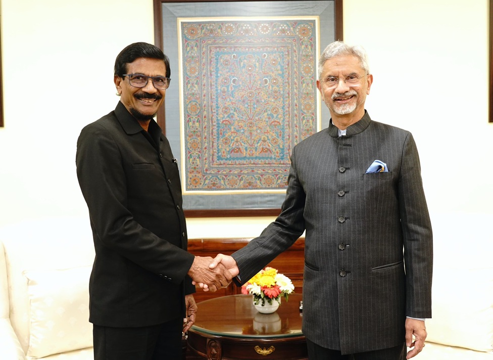 ටිල්වින් සිල්වා ඇතුළු JVP නියෝජිත පිරිස ඉන්දීය විදේශ කටයුතු අමාත්‍ය ජයශංකර් හමුවෙයි